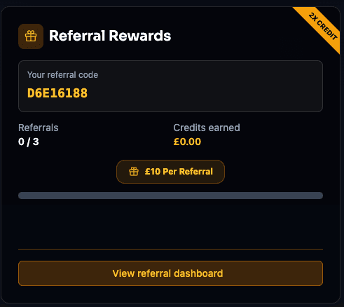 Referral Credits Doubled