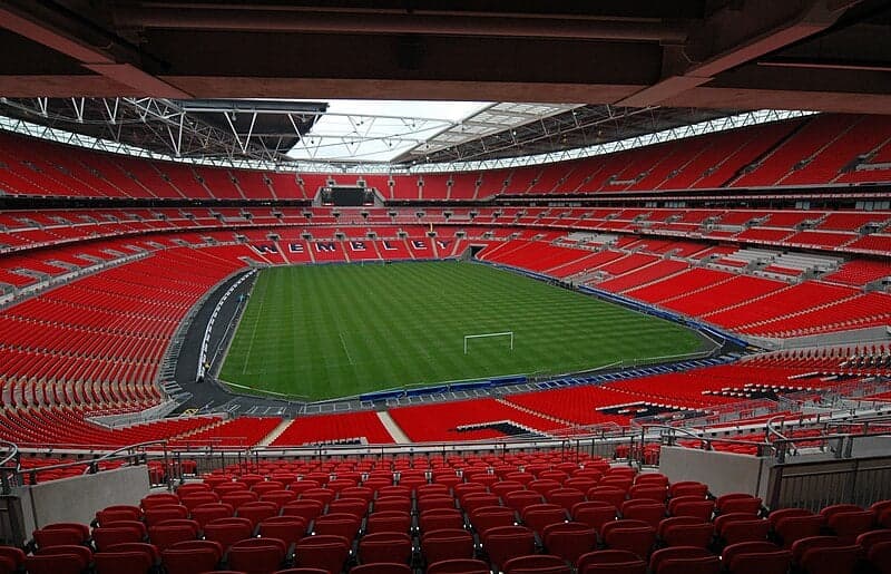 Wembley Stadium aerial view